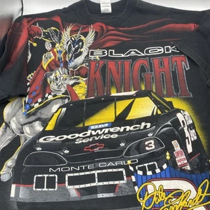 Dale Earnhardt Vintage All Over Print NASCAR Black Knight Shirt XL Lofteez Fruit - Bild 1 von 10