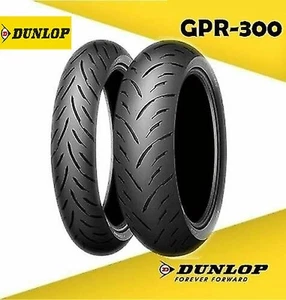 120/70 ZR 17 + 160/60 ZR 17 HONDA NC 700 Paire De Pneus Dunlop GPR-300 - Imagen 1 de 4