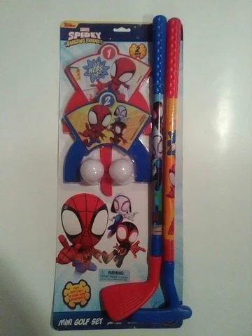 Disney Junior Mini Golf Set Marvel Spidey & His Amazing Friends Brand New Sealed Cover