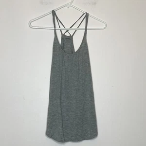 Loft Racerback Tank Top Gray Size Medium - Picture 1 of 8