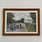 Eric Mohn Signed Print “September” Limited Ed.  Coming Home Amish Kids Walking