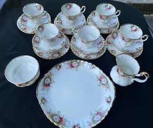 Royal Albert Celebration Tea Set for 6 - 21 Piece - New Old Stock MINT IN BOX - Picture 1 of 16