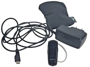 Samsung WEP490 Wireless Bluetooth Headset With Charger and Artic Zone Soft Case - Picture 1 of 13