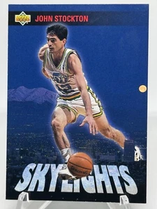 John Stockton 1993-94 Upper Deck Skylights #478 Insert Utah Jazz - Picture 1 of 2
