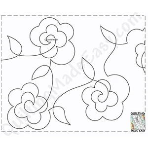 Quilting Made Easy (QME306) Stipples Made Easy Pattern #306 Roses - Picture 1 of 1