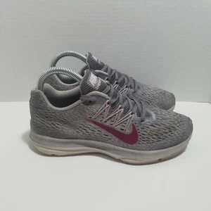 Nike Womens Gunsmoke Berry Zoom Winflo 5 BV6136-001 Running Shoes Size 6 - Picture 1 of 9
