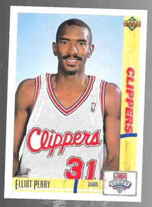 1991-92 Upper Deck Draft Elliot Perry 18 novatos Los Angeles Clippers - Imagen 1 de 8