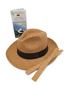 Unisex echte Panamamamütze Fedora Ecuador Equal Earth Fair Trade Qualität braun - Bild 1 von 10