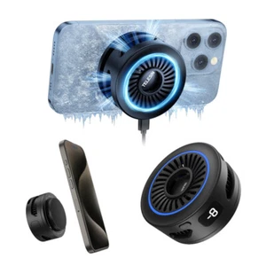 TELESIN Magnetic Universal Cell Phone Wireless Charger Cooler Cooling Fan Stand - Zdjęcie 1 z 15