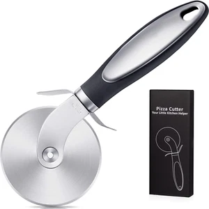 Pizza Cutter Wheel, Food Grade Stainless Steel Super Sharp Pizza Cutter, Heavy D - Picture 1 of 12