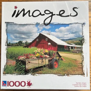 Sure-Lox ~ Red Barn, Oregon ~ 1000 Piece Jigsaw Puzzle ~ Brand New ~ Sealed - Picture 1 of 4