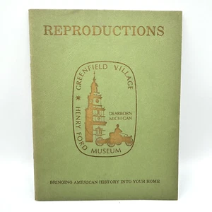Reproductions Henry Ford Museum Book Greenfield Village Dearborn Michigan Vtg - Picture 1 of 8
