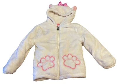 Disney Store Aristocats Marie White Pink Jacket Disney Cat Ears Size 4 - Image 1 of 4