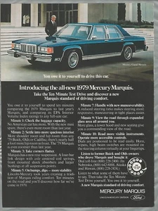 1979 Mercury MARQUIS advertisement , Ford ad, Mercury Grand Marquis  - Bild 1 von 3