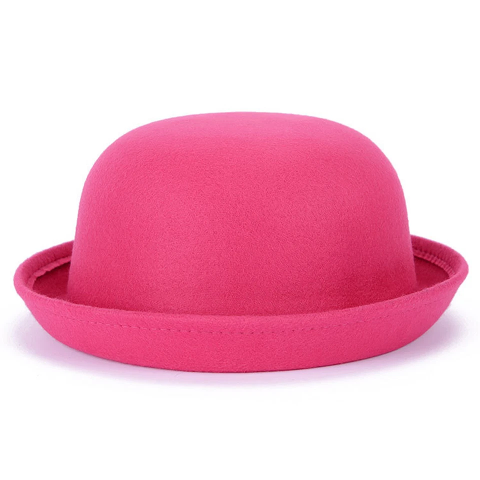 Sombrero Bowler Fedora Ala Enrollable Lana USA Magik Hombres Mujeres Foto 1 de 1