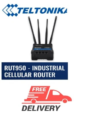 Proffesional Teltonika RUT950  high-performance industrial 4G LTE Wi-Fi router - Image 1 of 2