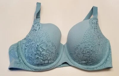 Ambrielle Bra 40D Full Figure Lace Sides Underwire Sexy  - Image 1 of 4