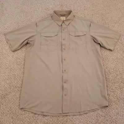 Red Head Shirt Mens XLT Gray Short Sleeve Button Down Pockets Breathable - Image 1 of 4