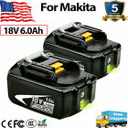 Cordless Leaf Dust Blower/Charger/Battery Replace For Makita 18V 6.0Ah  Bl1860