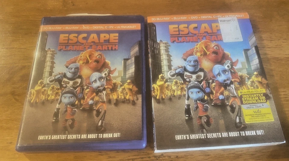 ESCAPE FROM PLANET EARTH 3-D Family Fun Children's Animation Cartoon Aliens - Image 1 of 3