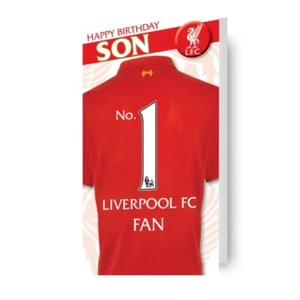 Tarjeta de Cumpleaños Liverpool Football Club Hijo Tarjeta de Cumpleaños LFC Producto Oficial - Imagen 1 de 6