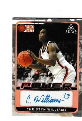 Christyn Williams Pro Set Power Autograph - Image 1 of 2