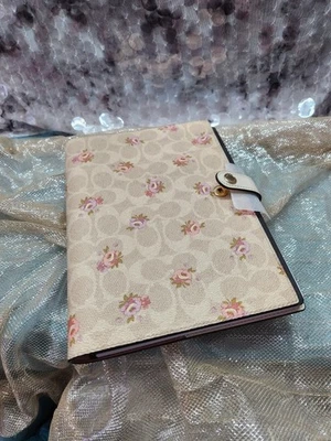 Coach Notebook w Replaceable Tablet In Signature Canvas With Floral Print NWT - Image 1 of 4