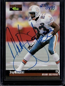 1995 Pro Line #NNO Troy Vincent Autographs #/1490 - Picture 1 of 2