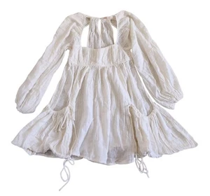 Mini Vestido Boho Free People Mujer Talla XS Blanco Off - Imagen 1 de 2