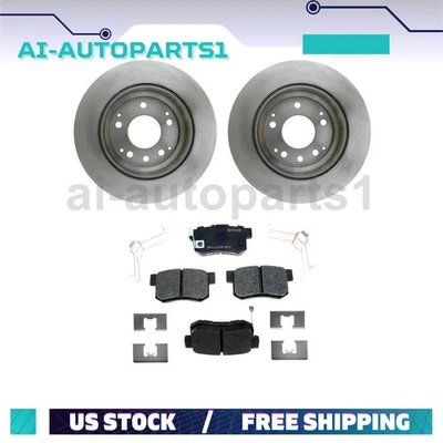 Kit de rotores y pastillas de freno trasero Honda Odyssey 1995 1996 1997 1998 Foto 1 de 4