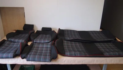 Volkswagen Golf MK2 II 2 GTI sport seats new upholstery covers fabric black - Image 1 of 4
