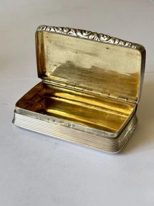 Antique Silver George IV Snuff Box JOSEPH WILLMORE Birmingham c1826 Georgian - Picture 1 of 11