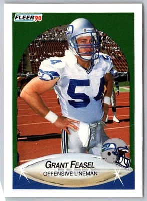1990 Fleer Grant Feasel #265 Seattle Seahawks Football Card - Image 1 of 2