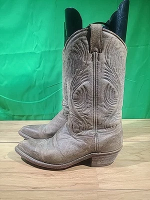 Botas vaqueras Abilene desgastadas para mujer talla 8M cuero marrón vaquero Foto 1 de 4