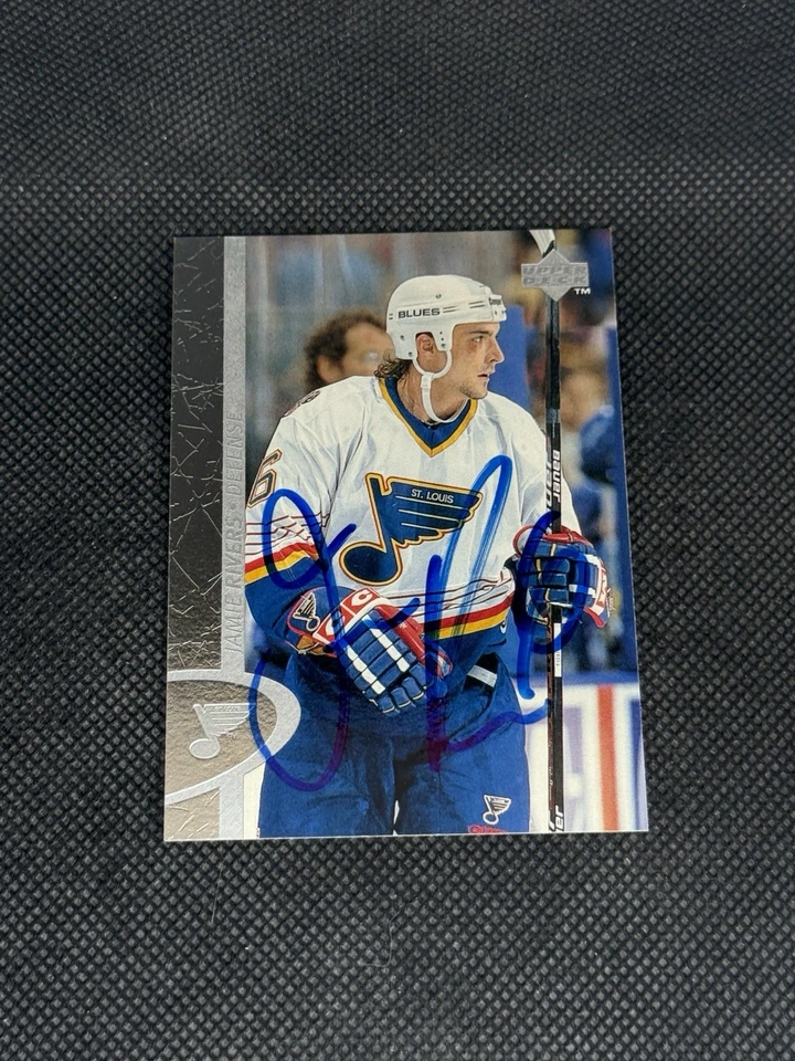 Jamie Rivers 1996-97 Upper Deck St. Louis Blues Signed Auto Card #145 ~ COA - Image 1 of 3