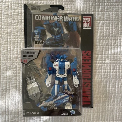Figura de acción Hasbro Transformers Deluxe Class Mirage Combiner Wars sellada 2015 Foto 1 de 4