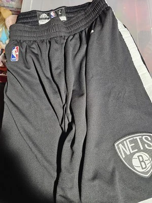 Brooklyn Nets Shorts Adidas Black Size 38 Large  - Image 1 of 2