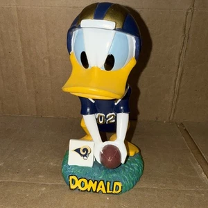 Disney Center Donald Duck Bobblehead Los Angeles Rams NFL - Free Shipping - Picture 1 of 8