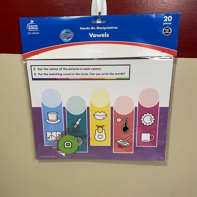 Carson Dellosa Vocales Manipuladoras Profesor Aula Hogar Escuela Kit Foto 1 de 4