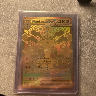Pokemon Karte Mega-Lucario Ex 188/132 Mega Entwicklung Deutsch Secret Rare NM - Bild 1 von 4