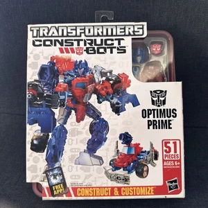 Transformers Construct-Bots Optimus Prime 51 Pieces Hasbro New In Box - Foto 1 di 14