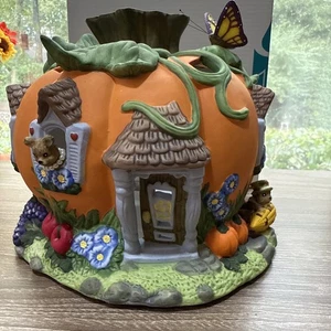 Partylite Cosecha Calabaza Tealight Casa Decoración Halloween Caja Original Retirada - Imagen 1 de 11