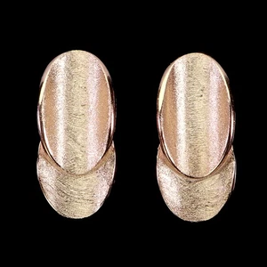 925 Sterling Silver Earrings Rose Gold Plate Jewelry - Picture 1 of 13