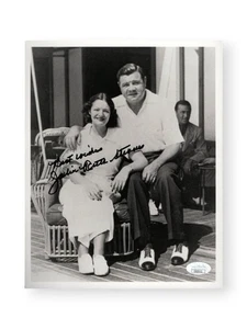 Julia Ruth Stevens Signed Autographed 8X10 Photo Vintage w/Babe Ruth JSA CB20112 - Picture 1 of 2