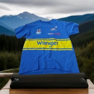 ¡Nuevo! Camiseta 2010 Dale Earnhardt Jr Wrangler XL azul NASCAR Racing - Imagen 1 de 8