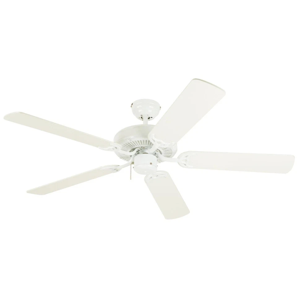 7802400 Downrod Mount, 5 White Blades Ceiling fan, White 52 Inch - Image 1 of 1