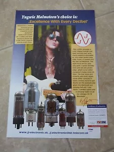 Yngwie Malmsteen12x18 Promo Tube Konzert signiert handsigniert garantiert - Bild 1 von 3