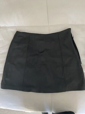 T by Alexander Wang leather miniskirt - Image 1 of 4