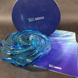 Vistosi Atelier Oi Schlaepfer Murano Glas Teelicht WASSER UND LICHT Aqua Blau - Bild 1 von 19
