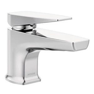 Grifo de baño Moen S8001 vía cromo de una manija arco bajo perfil bajo - Imagen 1 de 1
